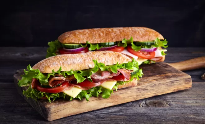 Sandwich pour déjeuner, Dax, Au fournil de Narrosse